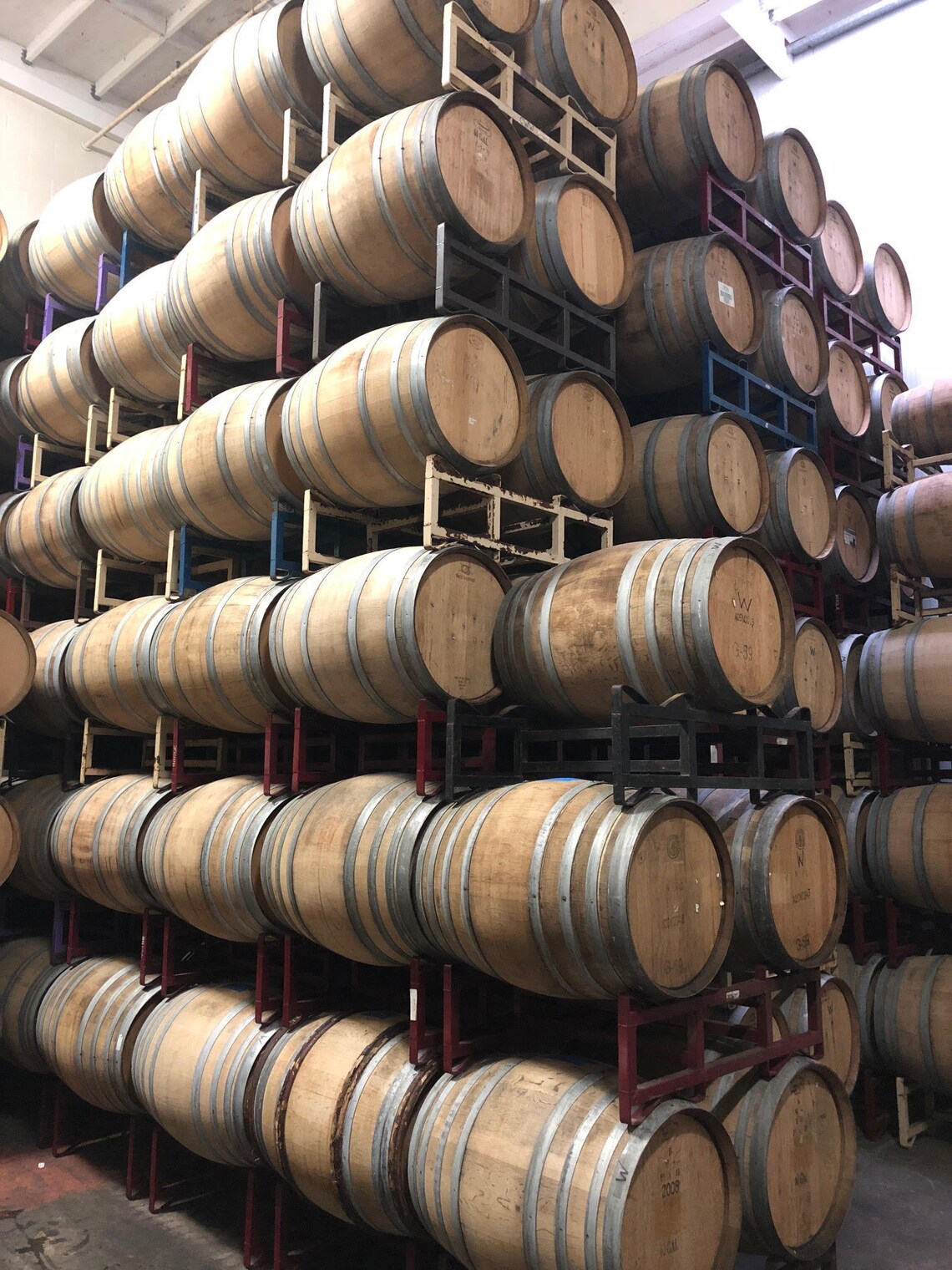 Used French Oak Wine Barrel Etsy