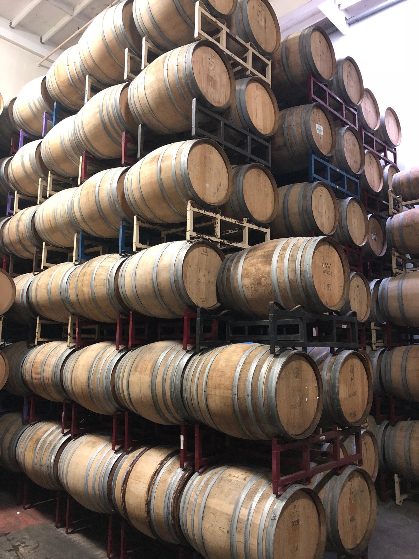 Used French Oak Wine Barrel Etsy