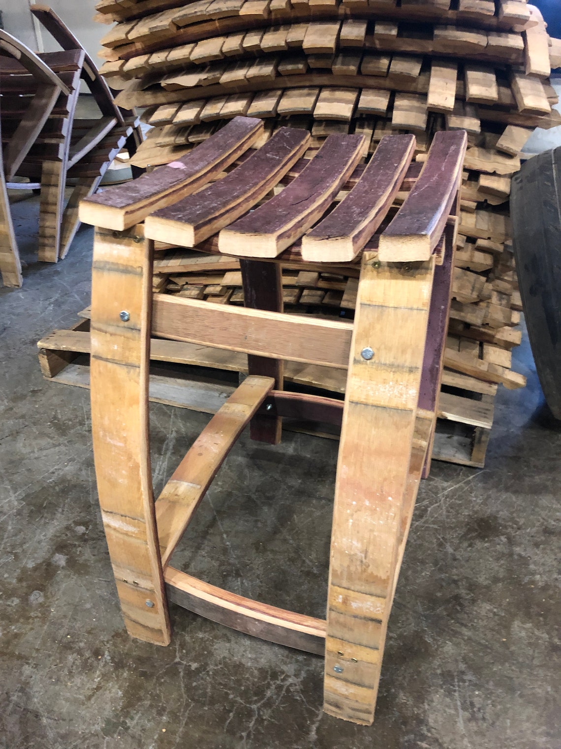 Wine Barrel Stool Kit Etsy