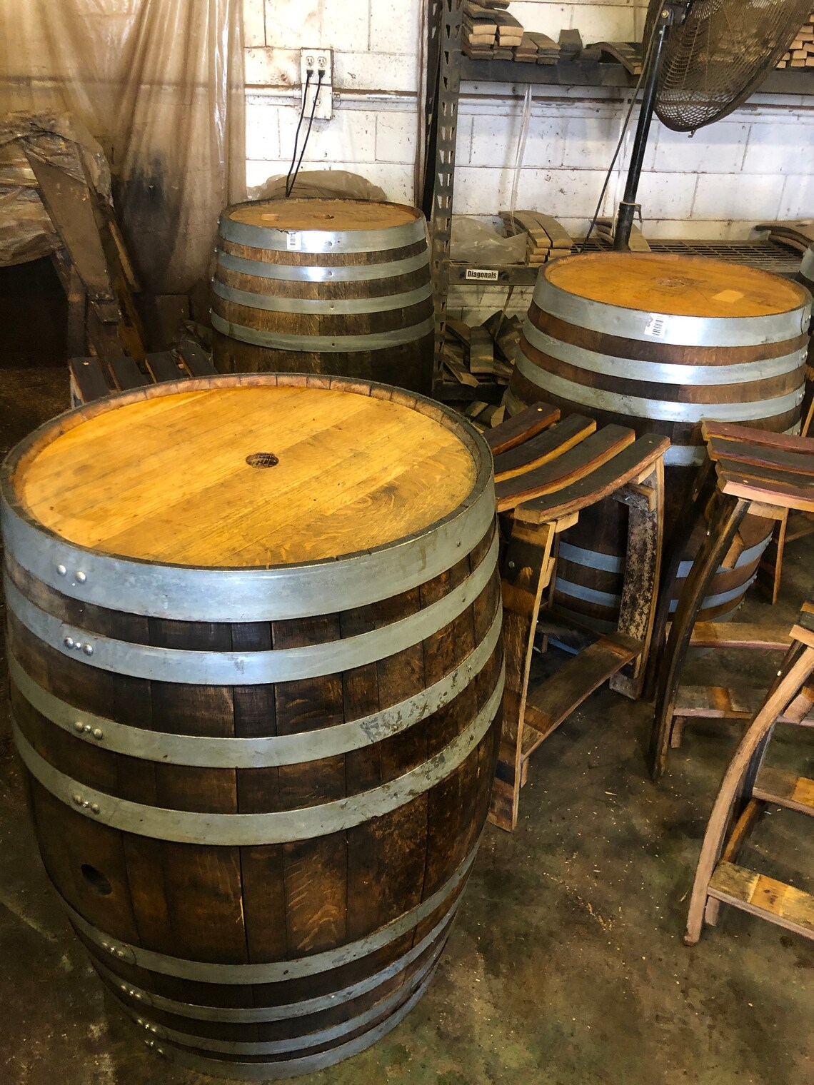 Umbrella Wine Barrel Etsy