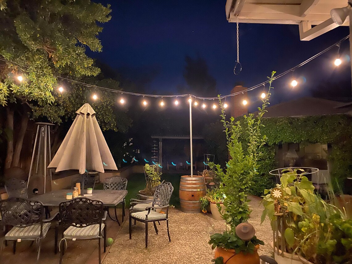 Wine Barrel Pole Lighting Etsy