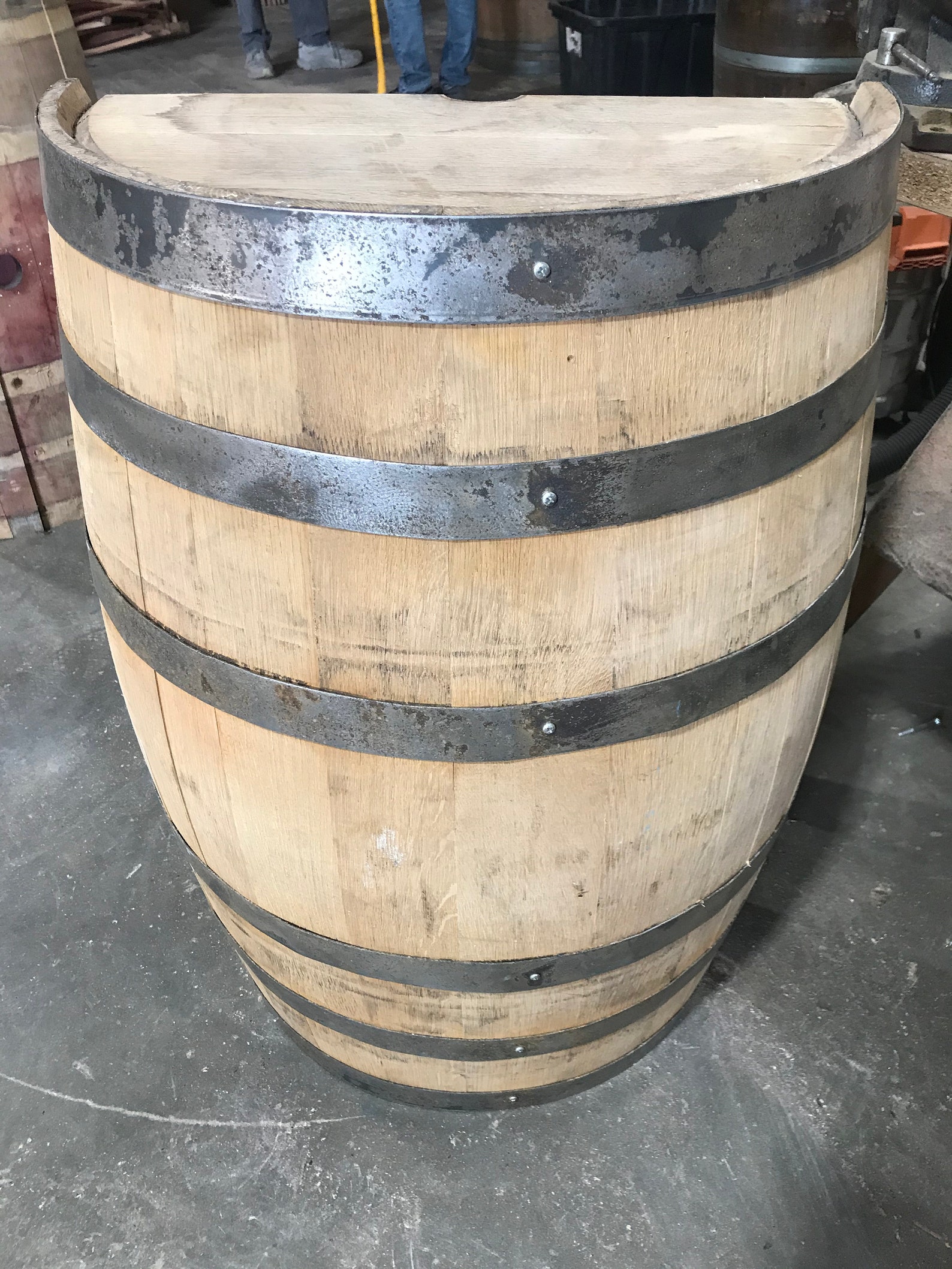 Long 1/2 Cut Wine Barrel Etsy