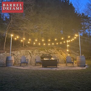 Wine Barrel Pole Lighting - Etsy