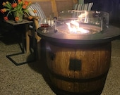 Wine Barrel Fire Pit