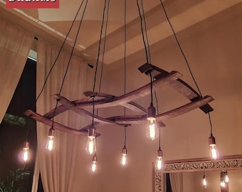 Majestic Wine Barrel Chandelier