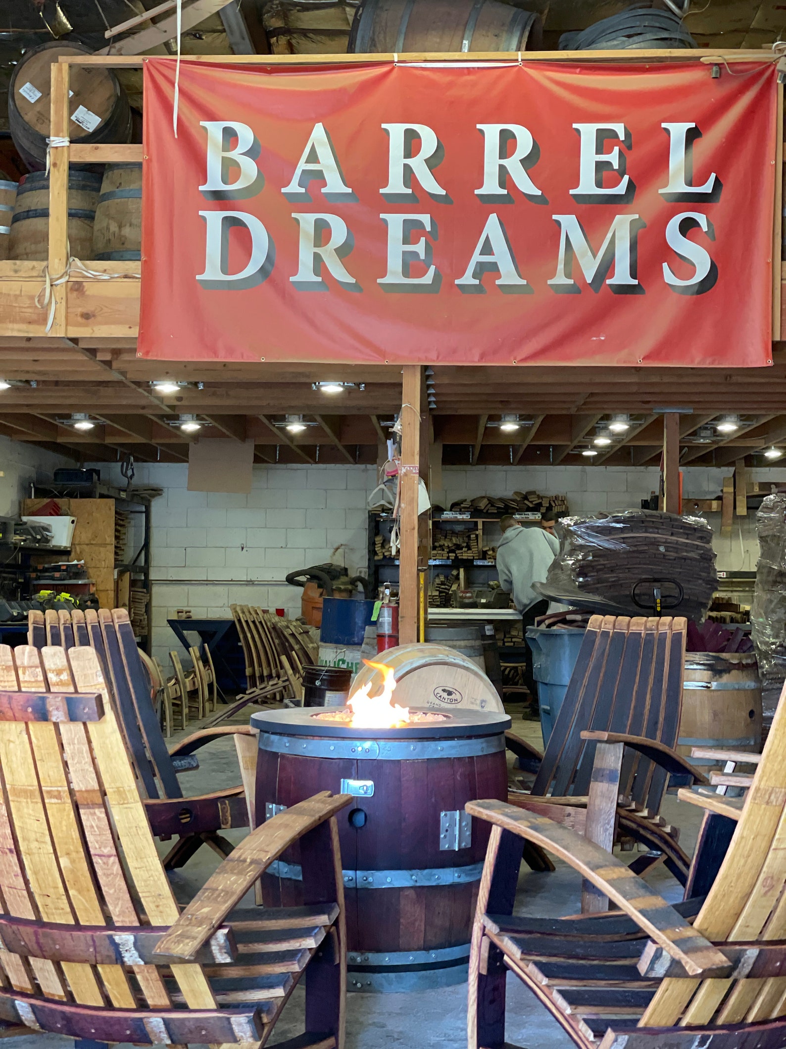 Wine Barrel Adirondack Chairs french Oak Etsy