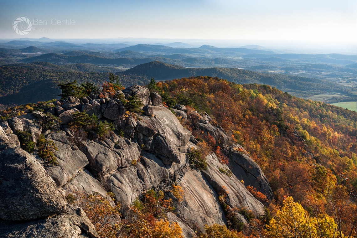 Old Rag Mountain Photo, Landscape Photography, Autumn Photo, Virginia ...