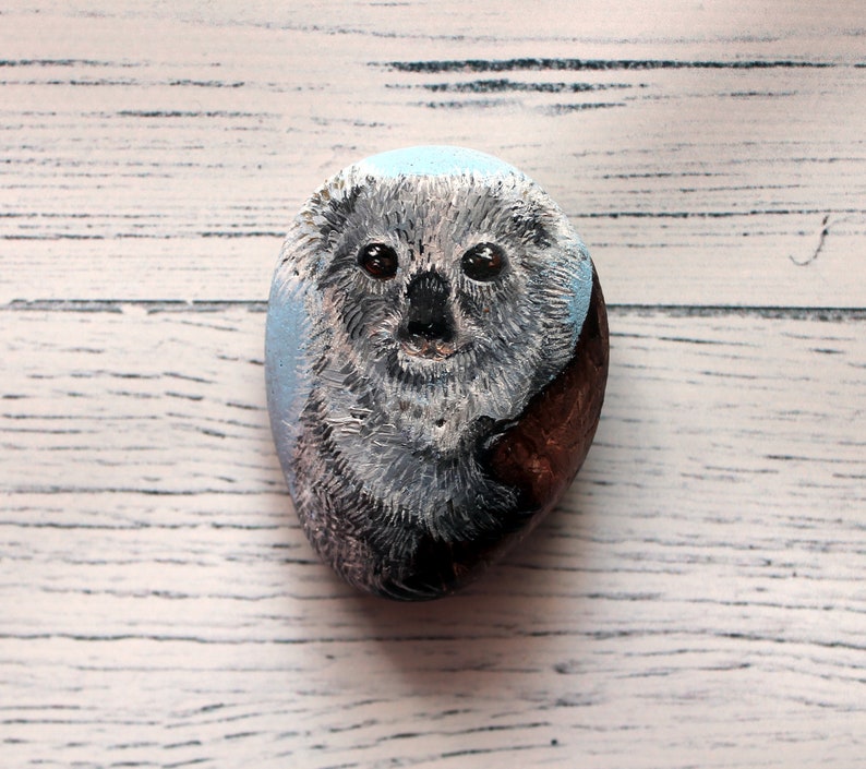 Painted stones koala bear art Painting rock australian animal Etsy