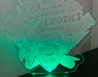 Custom LED Photo Lamp: Engraved Portrait, Personalized Gift