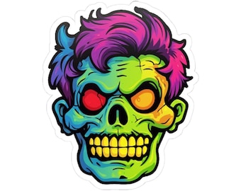 Colorful Zombie Sticker