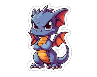 Baby Dragon Attitude Vinyl Sticker
