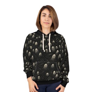 All Over Print Ghost Hoodie | Dark Surreal Hoodie Inspired by Alfred Kubin image 3