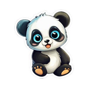 Baby Panda Vinyl Sticker