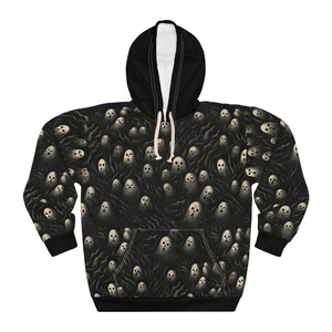 All Over Print Ghost Hoodie | Dark Surreal Hoodie Inspired by Alfred Kubin image 1