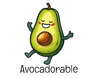 Avocadorable avocado sticker