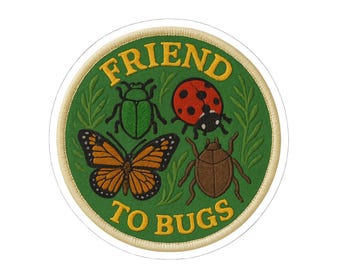 Sticker "Friend to Bugs" - Cute Insect Badge for Nature Nerds