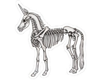 Unicorn Skeleton Sticker