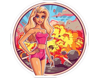 Barbenheimer Blast sticker