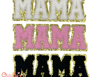 Mama Patch, Iron On, DIY Patch