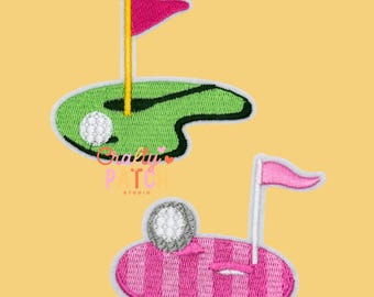 Putting Golf Patch, Iron On, Game Day, DIY Patch