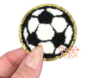 Soccer Ball Patch, Game Day Patch, Iron On, DIY Patch
