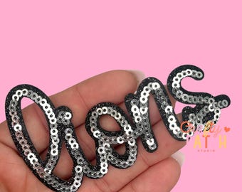 Sequin Lion Patch: Iron-On Mascot Applique