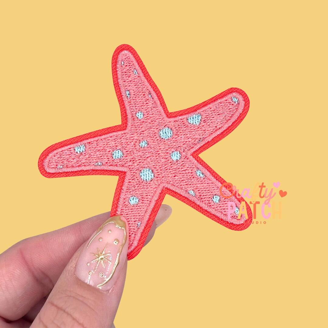 Coral Starfish Patch, Iron on Patch - Etsy