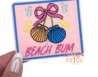 Beach Bum Patch, Iron On Patch