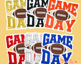 Football Game Day Patch, Iron On, Game Day, DIY Patch