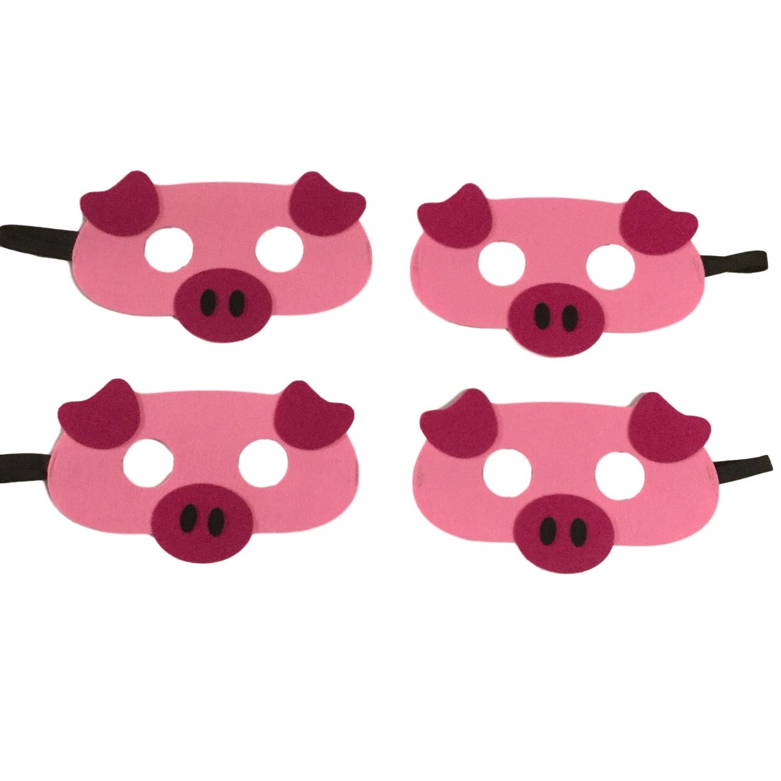 Set of 4 Piglet Felt Mask Party Favors - Etsy.de