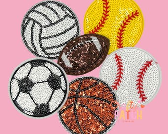 Sports Ball Patch, Game Day Patch, Iron On, Game Day, DIY Patch