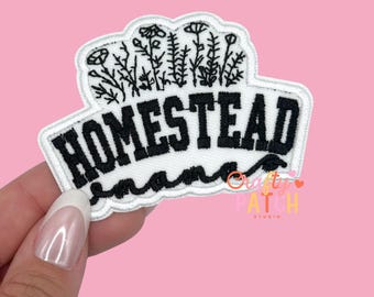 Homestead Mama Patch, Iron On Patch