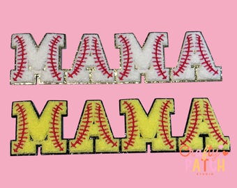 Mama Patch, Iron On, Game Day, DIY Patch