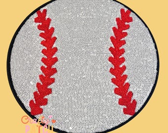 Baseball Patch, Iron On, Game Day, DIY Patch
