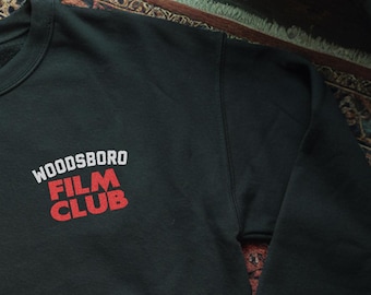 Woodsboro Film Club - Embroidered Sweatshirt - Scream Horror Movie Inspired Unisex Pullover