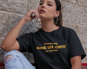 Introducing Laurie - Short-Sleeve Unisex T-Shirt - Jamie Lee Curtis Halloween Movie Inspired Tee - Michael Myers 1978 Slasher Gift