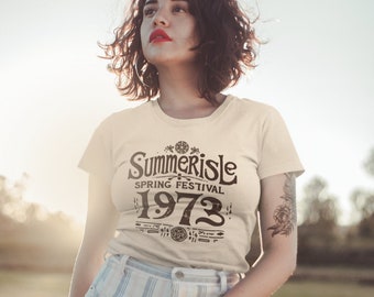 Summerisle Spring Festival 1973 -  Horror Movie The Wicker Man 70s Inspired Unisex T-shirt