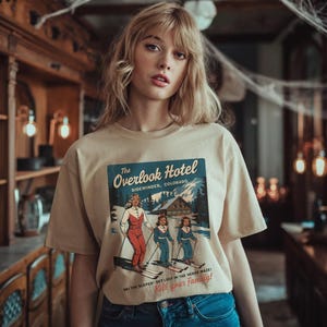 Travel The Overlook Hotel - The Shining Inspired Horror Tee - Short Sleeve Unisex Tshirt - Stephen King room 237 stanley kubrick horror