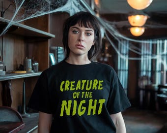 Creature of the Night - Short-Sleeve Unisex T-Shirt - rocky horror picture show inspired retro horror vintage thriller horror gift goth