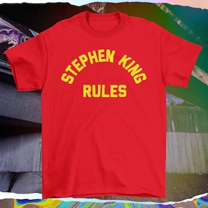 Stephen King Rules Monster Squad Inspired Unisex Horror Tee horror gift halloween gifts gothic gifts for goths scary monster vampire image 4