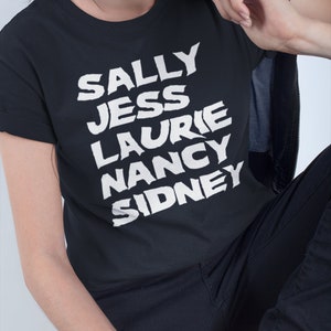Final Girls - Unisex Tshirt - Horror Movie Tee - Laurie Strode Halloween Nancy Nightmare Sidney Scream Jess Christmas Sally Texas Chainsaw