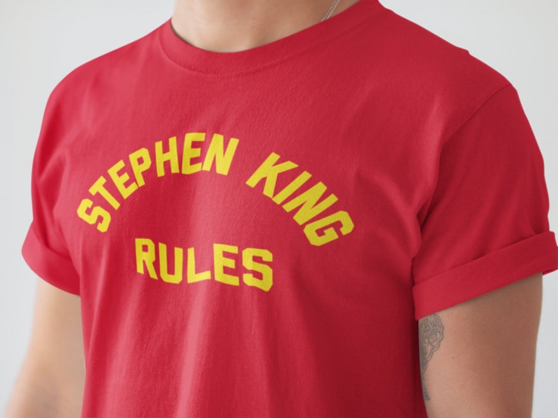 Stephen King Rules Monster Squad Inspired Unisex Horror Tee horror gift halloween gifts gothic gifts for goths scary monster vampire image 3