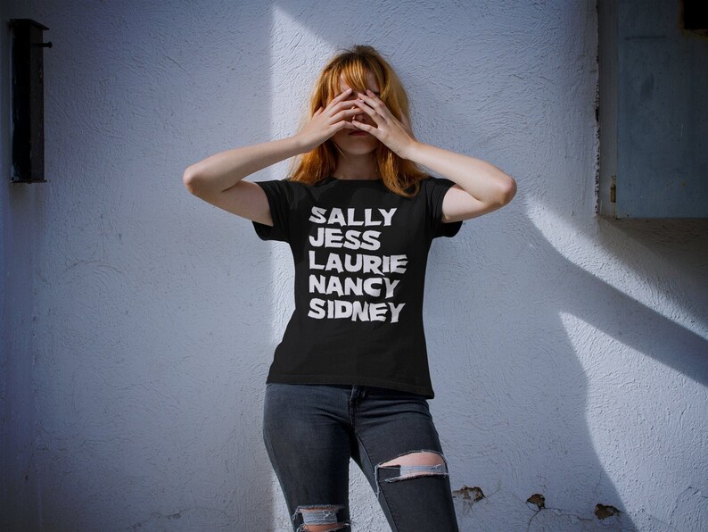 Final Girls - Unisex Tshirt - Horror Movie Tee - Laurie Strode Halloween Nancy Nightmare Sidney Scream Jess Christmas Sally Texas Chainsaw