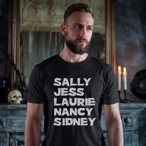 Final Girls - Unisex Tshirt - Horror Movie Tee - Laurie Strode Halloween Nancy Nightmare Sidney Scream Jess Christmas Sally Texas Chainsaw