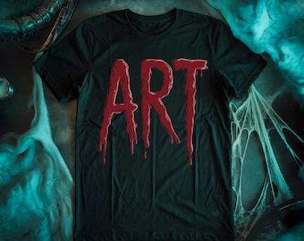 ART - Clown Inspired Horror Movie Fan Unisex Tshirt - Terrifying Horror Movie Gift Spooky Scary Halloween