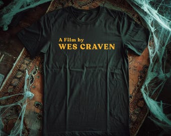 70'S WES - Short-Sleeve Unisex T-Shirt - Wes Craven Inspired Horror Movie Director Tee - retro horror fan vintage horror gift goth gifts