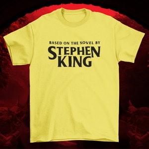 Based on the Novel by Stephen King Short-Sleeve Unisex T-Shirt Horror Inspired Movie Tee horror gift reader gifts scary halloween fan image 5
