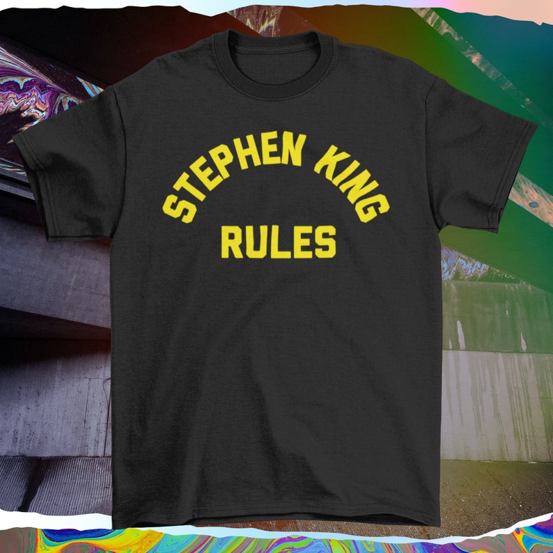 Stephen King Rules Monster Squad Inspired Unisex Horror Tee horror gift halloween gifts gothic gifts for goths scary monster vampire image 5