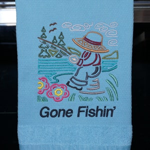 Gone Fishing Towel 