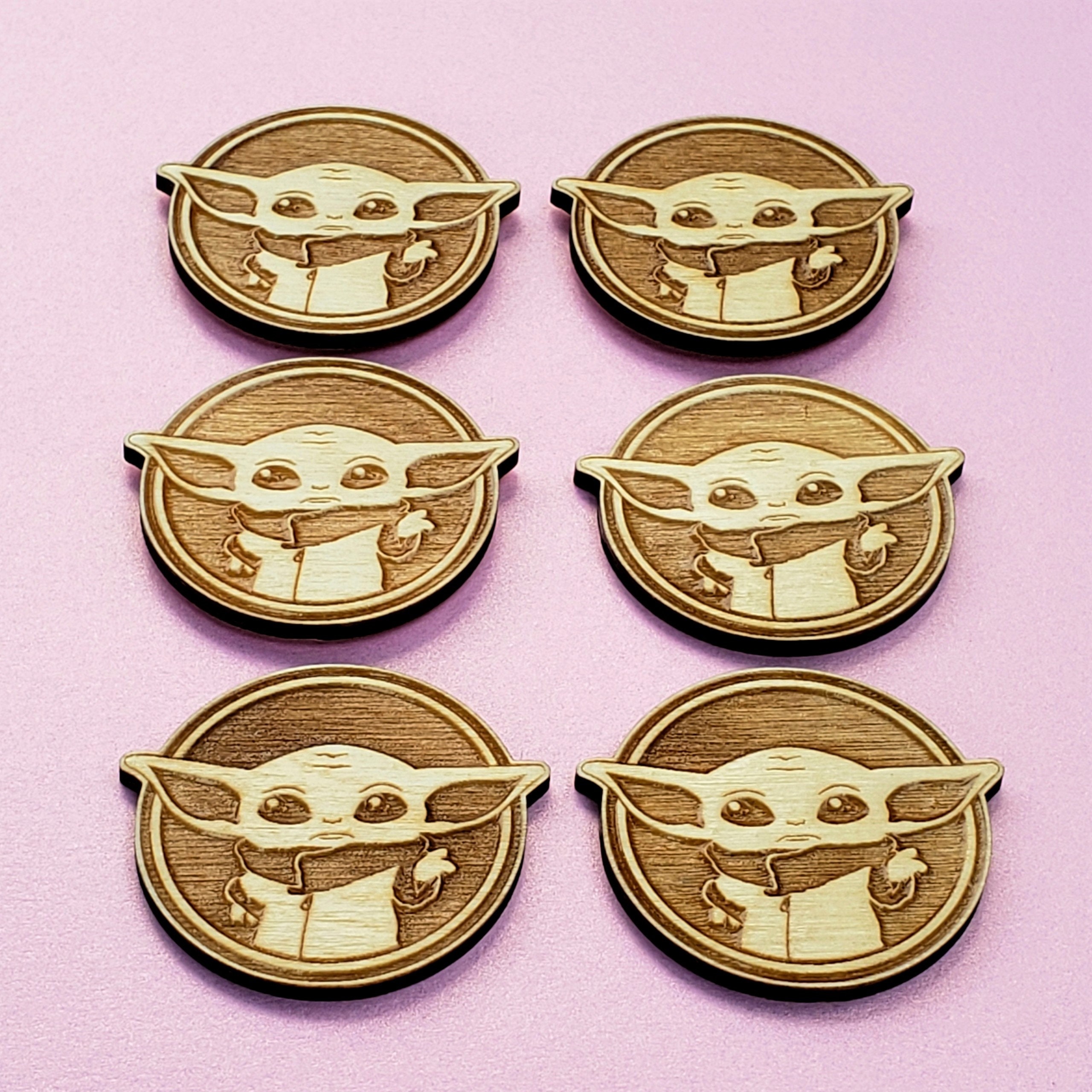 Laser Engraved Star Wars Baby Yoda / Baby Yoda / the Etsy